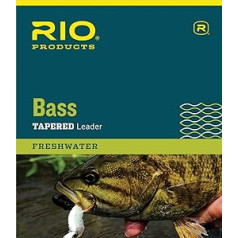 Rio Fly Fishing Bass9' 5,4 kg makšķerēšanas vadi (3 iepakojumā), caurspīdīgi