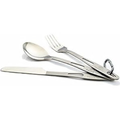 TOAKS Titanium 3-Piece Cutlery Outdoor Spoon Fork and Knife