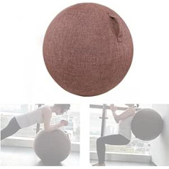 zalati Yoga Ball Cover 21,6 collu vingrošanas bumbas aizsargs Balance Ball Protector sēdekļa bumbas krēsla pārvalks jogas tīrajiem kopšanas līdzekļiem - brūns