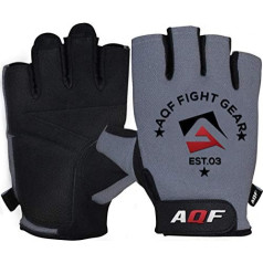 AQF Fitness Gloves Treniņa cimdi Svara celšanas cimdi spēka treniņiem Kultūrisms un trenažieru zāles treniņi — kazas ādas zamšādas gēla polsterēta plauksta vīriešiem un sievietēm