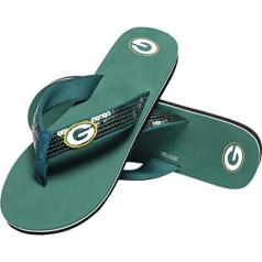 FOCO Damen NFL Green Bay Packers Pailletten-Flip-Flop, Größe XL