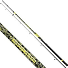 Black Cat Premium Catfish Rod Perfect Passion Boat Fishing Rod Catfish Fishing Rod Boat Rod Casting Weight 400 g, Black/Yellow, 2.50 m