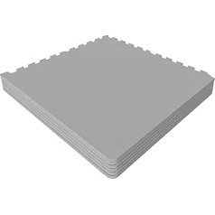 GORILLA SPORTS® aizsargpaklāji - 6 paklāji ar 12 gala daļām, 60 x 60 x 1,2 cm, neslīdošas EVA putas, krāsu izvēle, grīdas aizsargpaklāji, puzļu paklājiņi, apakšklāja paklājiņi, baseina paklāji