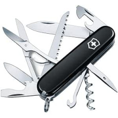 Victorinox Huntsman kabatas nazis (15 funkcijas, šķēres, koka zāģis, korķviļķis) melns