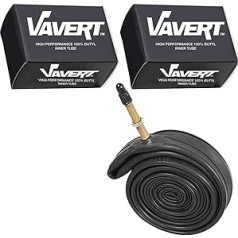 Vavert Hybrid Bike Inner Tubes 700 x 35-43c - 40mm Presta Valve (Pair)