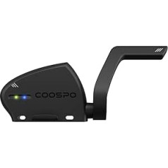 COOSPO ritma sensors un ātruma sensors Bluetooth ANT+ RPM velosipēda ritma ātruma sensors bezvadu velosipēda ātruma sensors IP67 ūdensizturīgs, savietojams ar velosipēdu datoru, Rouvy, Kinomap