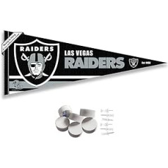 Lasvegasas Raiders vimpeļu reklāmkarogs un sienas pielīmēšanas paliktņi