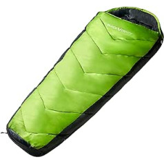 BLACK CREVICE Children's Sleeping Bag I Outdoor Sleeping Bag I Camping Sleeping Bag Including Pack Bag I Breathable & Waterproof Sleeping Bag I Length 165 cm