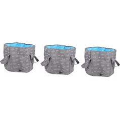 ABOOFAN Pack of 3 Foldable Bucket, Water Bucket, Collapsible Bucket, Collapsible Bucket, Water Tray, Multi-Purpose Travel