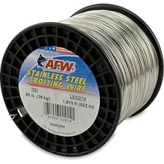 American Fishing Wire Schleppdraht, Edelstahl, 0,81 mm Durchmesser, 551 m