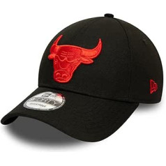 New Era Chicago Bulls NBA pop logotips melns sarkans 940 regulējams Snapback vāciņš