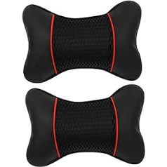 Homoyoyo Neck Pillow Pack of 2 Headrest Travel Neck Pillow Orthopaedic Pillow Airplane Pillow Travel Pillow Neck Pillow for Car Polyester Neck Support Pillow Neck Comfort Pillow