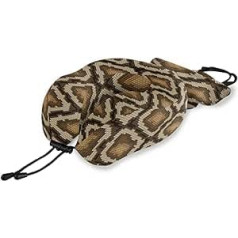 QMIN Travel Pillow Snake Print Memory Foam Kakla spilvens U formas spilvens Ergonomisks kakla spilvena ceļojumu komplekts tālsatiksmes lidmašīnu automašīnas vilcienam