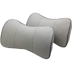 CLCTOIK Leather Car Neck Pillow Support Headrest Seat Cushion Car Travel Pillow