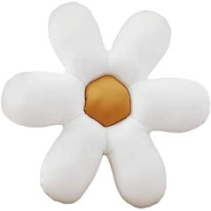 NYKK Travel Pillow Inflatable Neck Pillow Travel Creative Six Flower Leaf Flower Shape Pillow Pillow Main Decoration Living Room Sofa Cushion Child Toy Cushion Travel Pillow (Color : White)