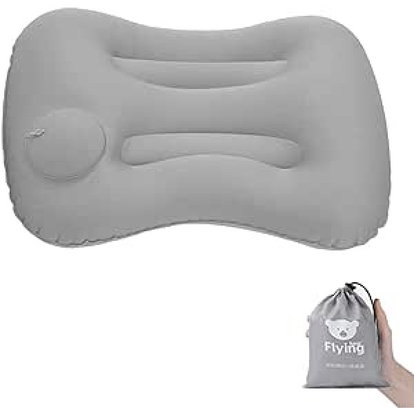 Aufblasbares Kissen - Travel Kissen mit TPU Aufblasbarem Ventil, Komprimierbar, Leicht zu Tragen für Camping, Pillow für Reisen, Ergonomisches Leichtes Aufblasbares Kissen.