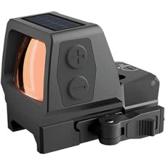 Vector Optics SCRD-SM44 Frenzy Plus 1x22x32 Red Dot Sight Solar Power Red Dot vizieris sportam, airsoftam un medībām, gaisa šautene, mērķa vizieris, atstarojošais aizsargs, sarkanais punkts mērķēšanai