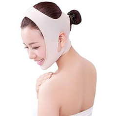 REDCVBN Идеальная повязка для похудения лица, поддерживающая подбородок и шею, компрессионная маска, двойная тонкая подтягивающая антивозрас