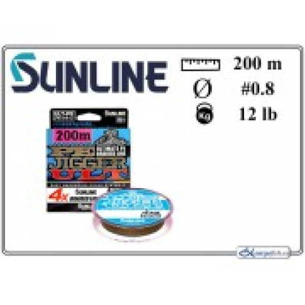 Pītā aukla SUNLINE Jigger ULT 200x4 - 08