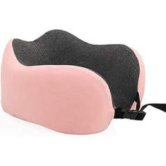 Travel Pillow - Memory Foam Neck Pillow Support Pillow Compact and Lightweight for Camping