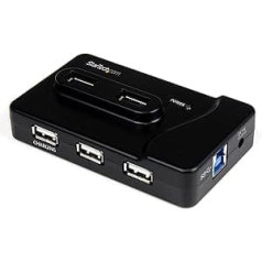 StarTech 6 porta USB 3.0/USB 2.0 kombinētais centrmezgls ar 2A uzlādes portu