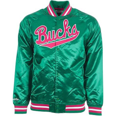 Mitchell & Ness Milwaukee Bucks viegla satīna jaka Anorak vējjaka