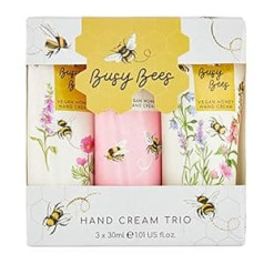 Heathcote & Ivory Flower Of Focus Hand Creams Trio Gift Set | Enriched with Shea Butter | Cruelty Free and Vegan | Travel Friendly Sizes | 3 x 30 ml