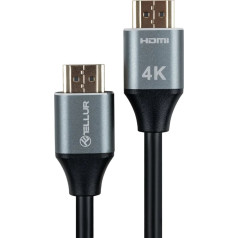 Tellur High Speed HDMI 2.0 cable, 4K 18Gbps plug-plug Ethernet gold-plated 3m black