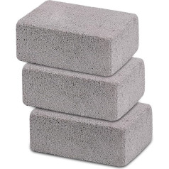 Ajmyonsp 3 pakuotės grilio valymo plytų blokas Magic Stone Pemza akmuo Grilio valymo priedai griliams, grotelėms, plokščioms viryklėms