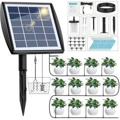 Forever Speed Solar Irrigation System, автоматический комплект с датчиком воды, устройства самополива с таймером, 15 м шланг для сада, балконных растений, гор