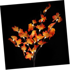 Kisangel 3 Stück Leuchtende Ahornblattstecklinge Weihnachtsgirlande Lichtdekoration Ahornbaumzweige Licht Blumenarrangement Lichternte Herbstbaumbeleuchtung Herbstkranz Schickes