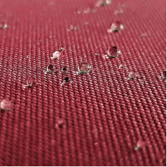 NOVELY® Aragon Waterproof Premium Outdoor Fabric | Cotton Look | Non-fading | UV+ Resistant 1 Running Metre Colour: 29 Bordeaux