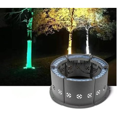 12 W LED-Umarmungslampe für Baum – 24 V Beleuchtung für bunte Bäume im Garten im Außenbereich, Strahler für Bäume, aus Aluminium-Druckguss, wasserdicht IP65 (Farbe: Grün)