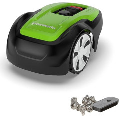 Greenworks Optimow M 500m2 un piederumu rezerves asmeņi