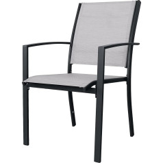 Gardenia Mykonos Garden Chair Black Beige