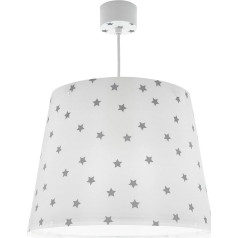 Dalber 82212B E27 Children's Bedroom Ceiling Light Star Light Stars White Grey