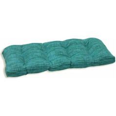 PERFECT PILLOW Cushion Remi Lagoon Wicker Basket Loveseat