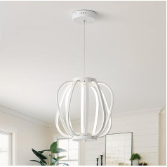 POWROL Modernā griestu gaisma Dimmable Regulējams augstums LED kulonu gaisma 30 W Balta kulonu gaisma guļamistabai Dzīvojamā istaba Virtuve