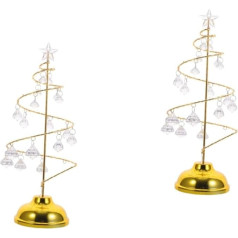 OSALADI 2st Christbaumbeleleuchtung Kristallstern-nachtlicht Dekoratives Nachtlicht Tisch-nachtlicht Weihnachtsbaum-tischlampe Nachttischlampen Wohnzimmerbeleuchtung Metall Kind Mädchen