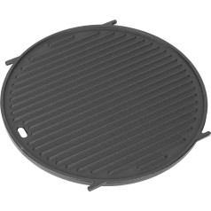 soldbbq 8834 Čuguna grila plāksne Weber Gourmet BBQ sistēmas grillam, 55,9 cm Weber Original Kettle Premium/kokogļu grils, Weber Kettle grillam uz kokoglēm, 55,9 cm, diametrs 30,5 ES cm