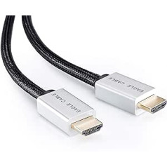 inakustik – 10012030 – Deluxe High Speed HDMI 2.0b Cable with Ethernet | Transmits Ultra HD Signals | 3.00m in Black | 2160p - 4K @ 50/60Hz - ARC - HDR Support - HD Audio