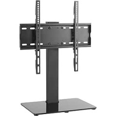 Metronic 451070 32-55 inch LED LCD Display Rotating Stand TV Desk Mount and Computer Monitor Swivel Height Adjustable up to 40kg Max VESA 400x400mm