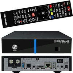 Brand.280553 GigaBlue UHD IP 4K Dual Tuner DVB-S2X - Multiroom Multimedia Multistream HDMI UHD Full HD USB 3.0 SD Card Reader