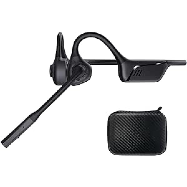 ZIOCOM Open Ear Bluetooth austiņas, aptX-LL bezvadu austiņas ar trokšņu slāpēšanas mikrofonu un skaņas izslēgšanas pogu treniņiem, braukšanai, zvanīšanai, birojam, mājām