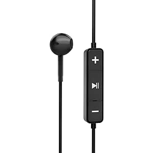 Energy Sistem Earphones Bluetooth Style 1 Space austiņas ar mikrofonu (Bluetooth 5.1, 8 h akumulators, kristāldzidra skaņa, C tips) — melns