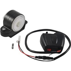 12 V 5 V motocikla USB lādētājs 2,1 A 12 V motocikla lādētājam ar voltmetra LED displeja termometru