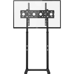 UNHO TV Floor Stand Tall TV Stand Height Adjustable TV Mount Freestanding TV Bracket for 32