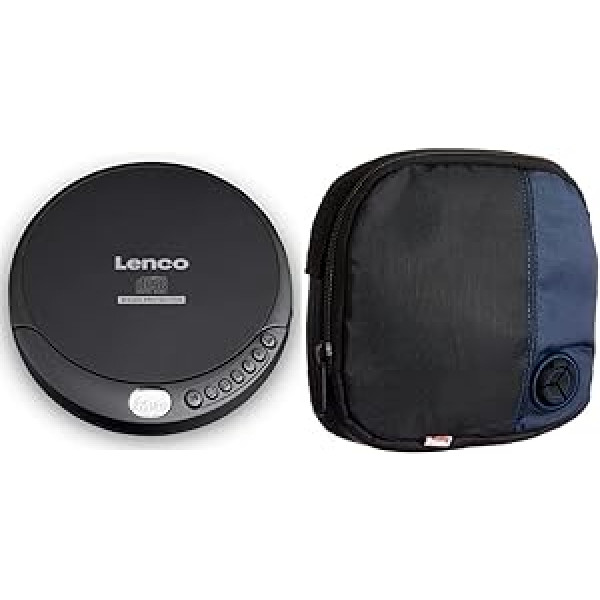 Lenco CD Portable CD Player Walkman Discman with Headphones and Micro USB Charging Cable