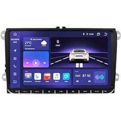 Android 12 Car Radio 9 collu skārienekrāns 8 kodolu ierīcei VW Golf 5/6 T5 Touran Polo Sharan Passat Tiguan Seat WiFi CarPlay/Android automašīnas Bluetooth 4G LTE RDS OPS SWC DSP (8GB+128GB)