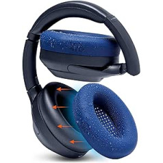 WC SweatZ XM4 - aizsargājoši austiņu ausu vāciņi priekš Sony WH1000XM4 by WC | Savietojams tikai ar Sony XM4 Over Ear Headphones | Sviedru necaurlaidīgs un viegli mazgājams | Navy